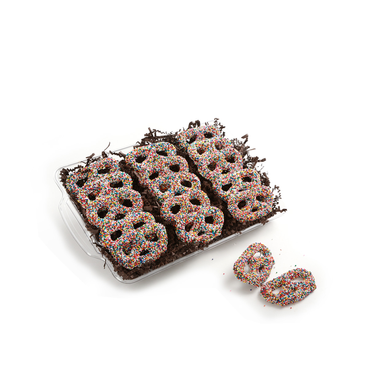 Chocolate Covered Pretzels with Sprinkles